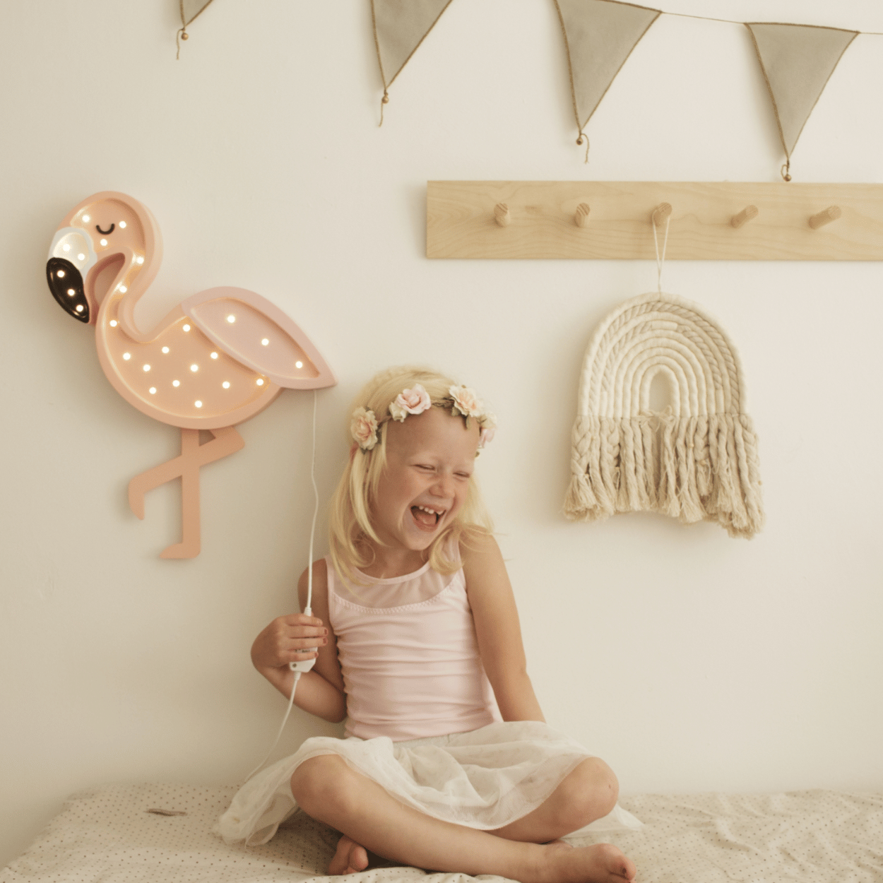 Little Lights Flamingo Lampe – Rosa