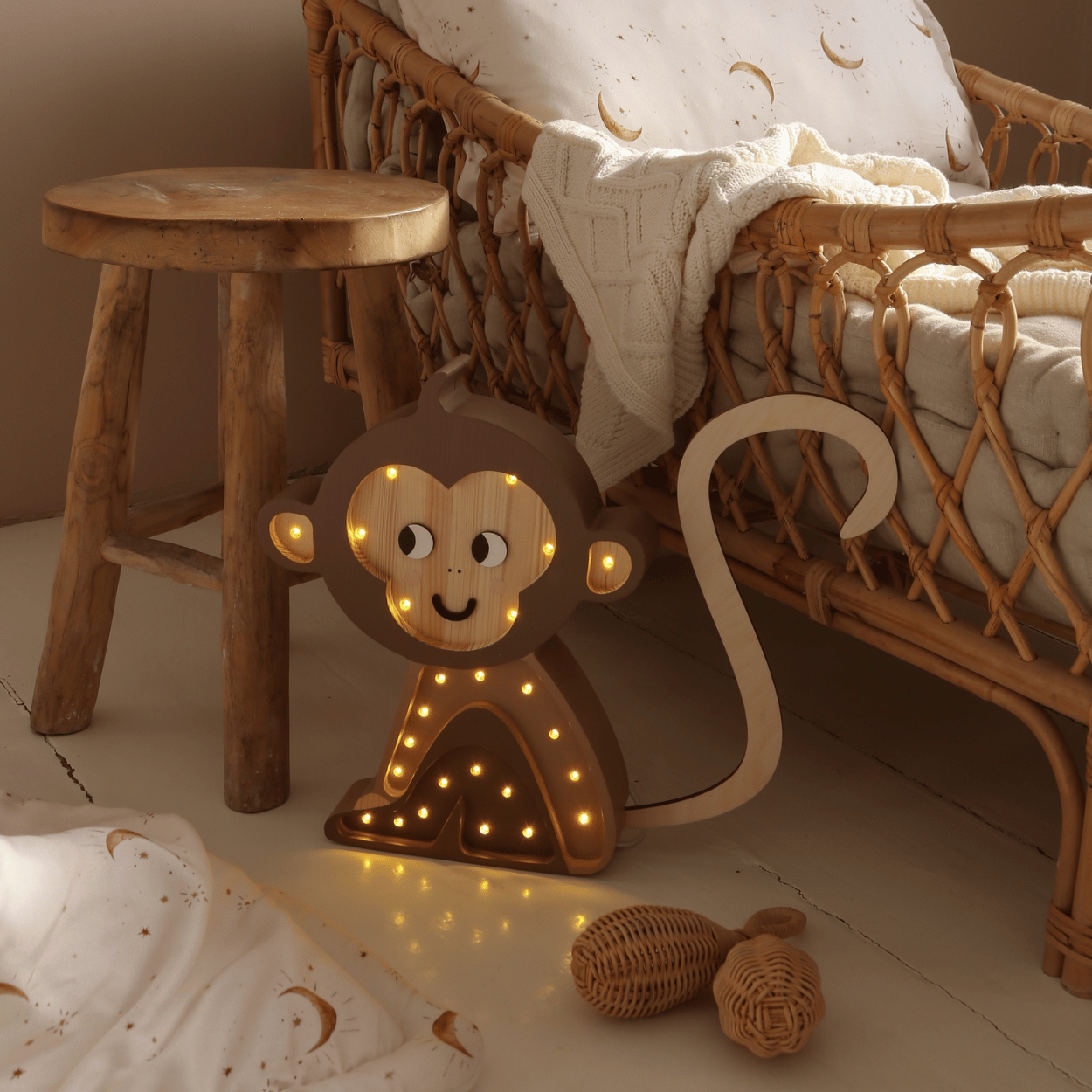 Little Lights Affenlampe – Dschungelbraun
