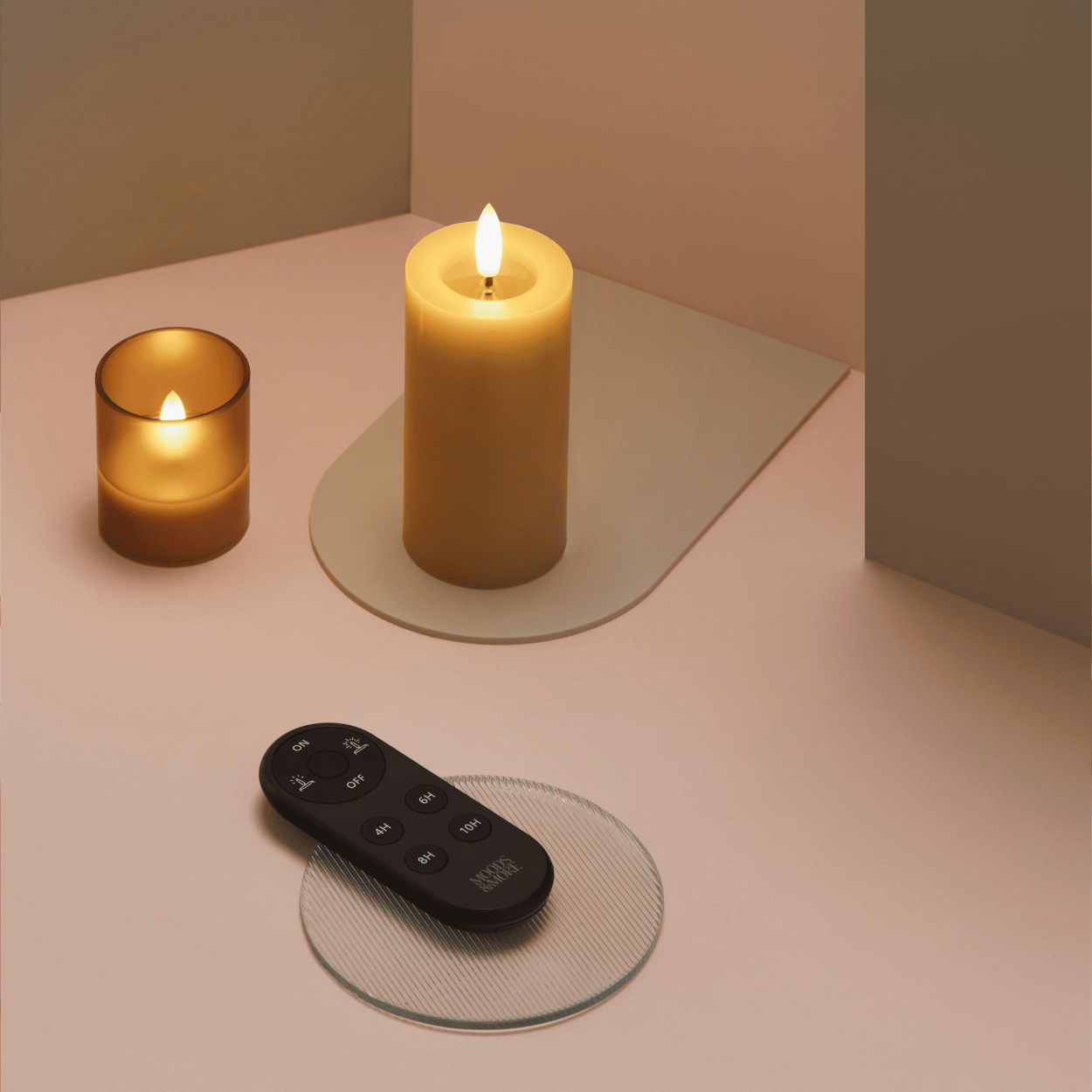 Moods & More Afstandsbediening voor LED kaarsen – Zwart – 4x10 cm
