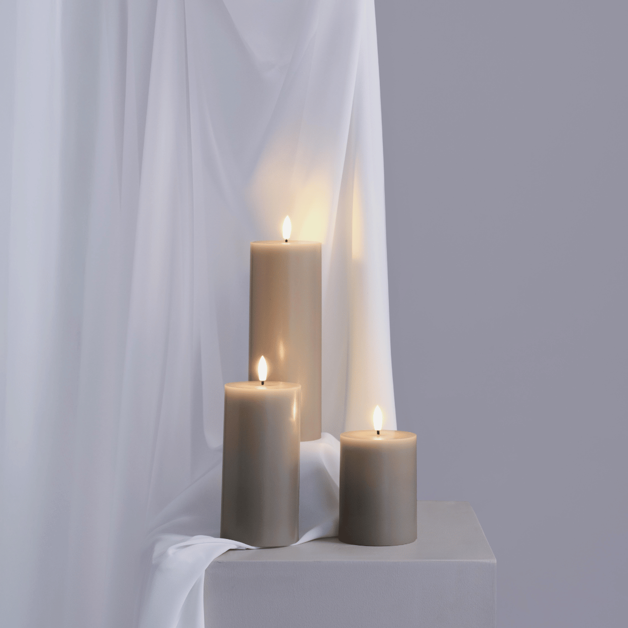 Moods & More LED stompkaars Silk Sand – 7,4x15 cm