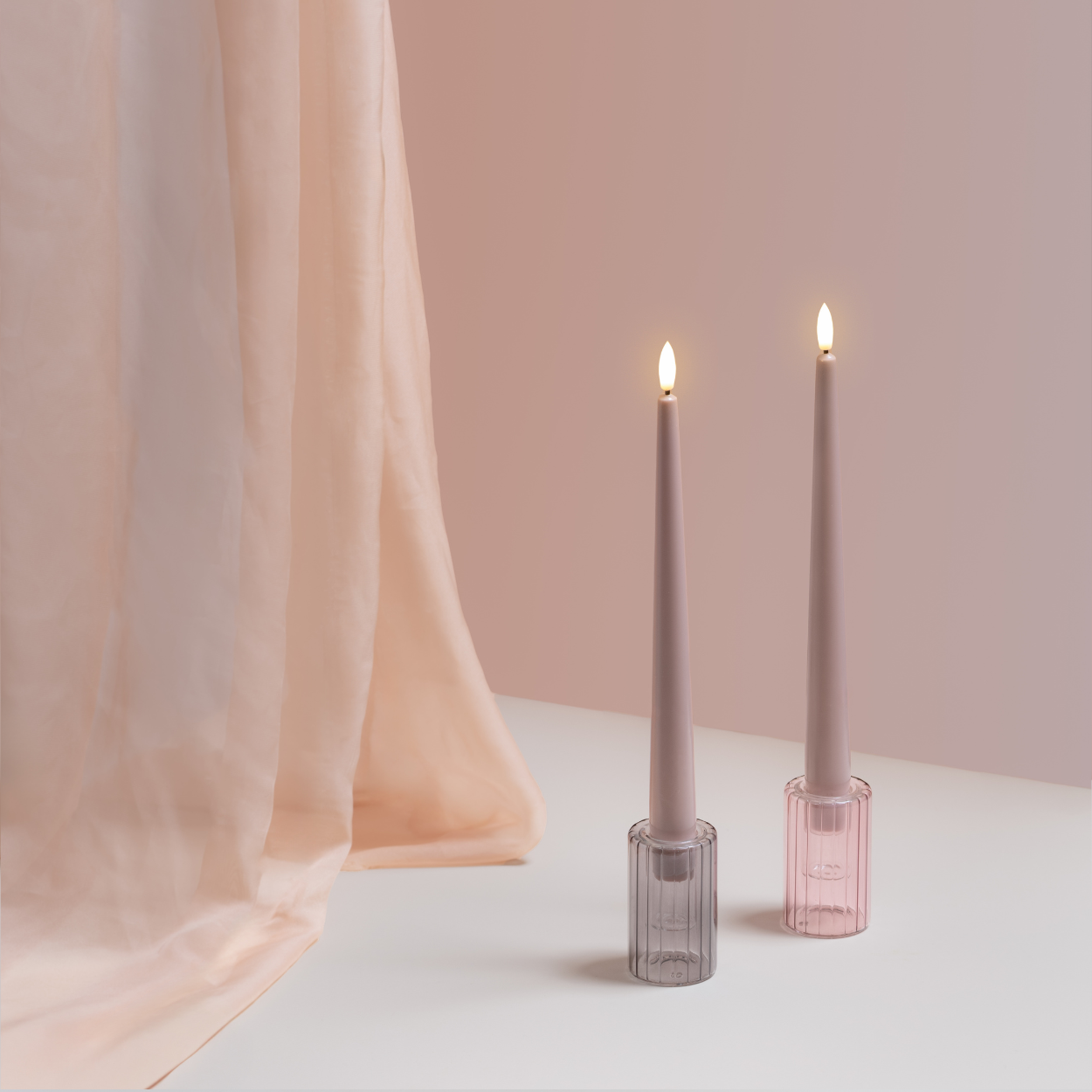 Moods & More Lima Kandelaar – Charcoal – 45x75 mm