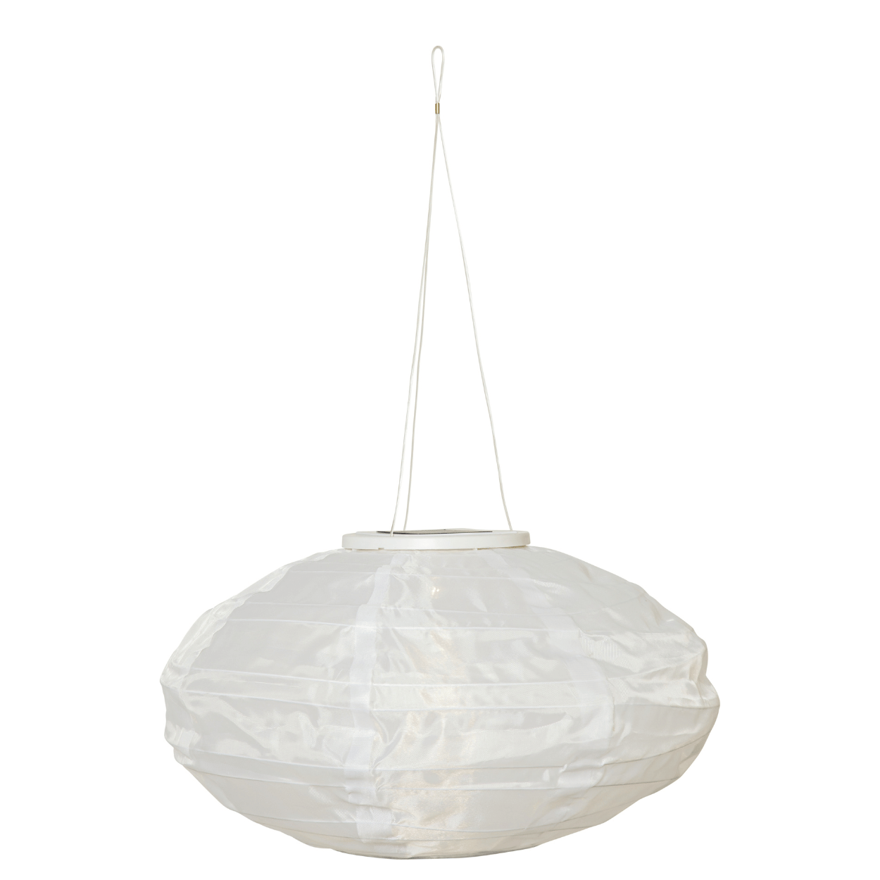 Solar Lampion – Ovaal Wit – Festival – Solar Tuinverlichting – 19x35 cm