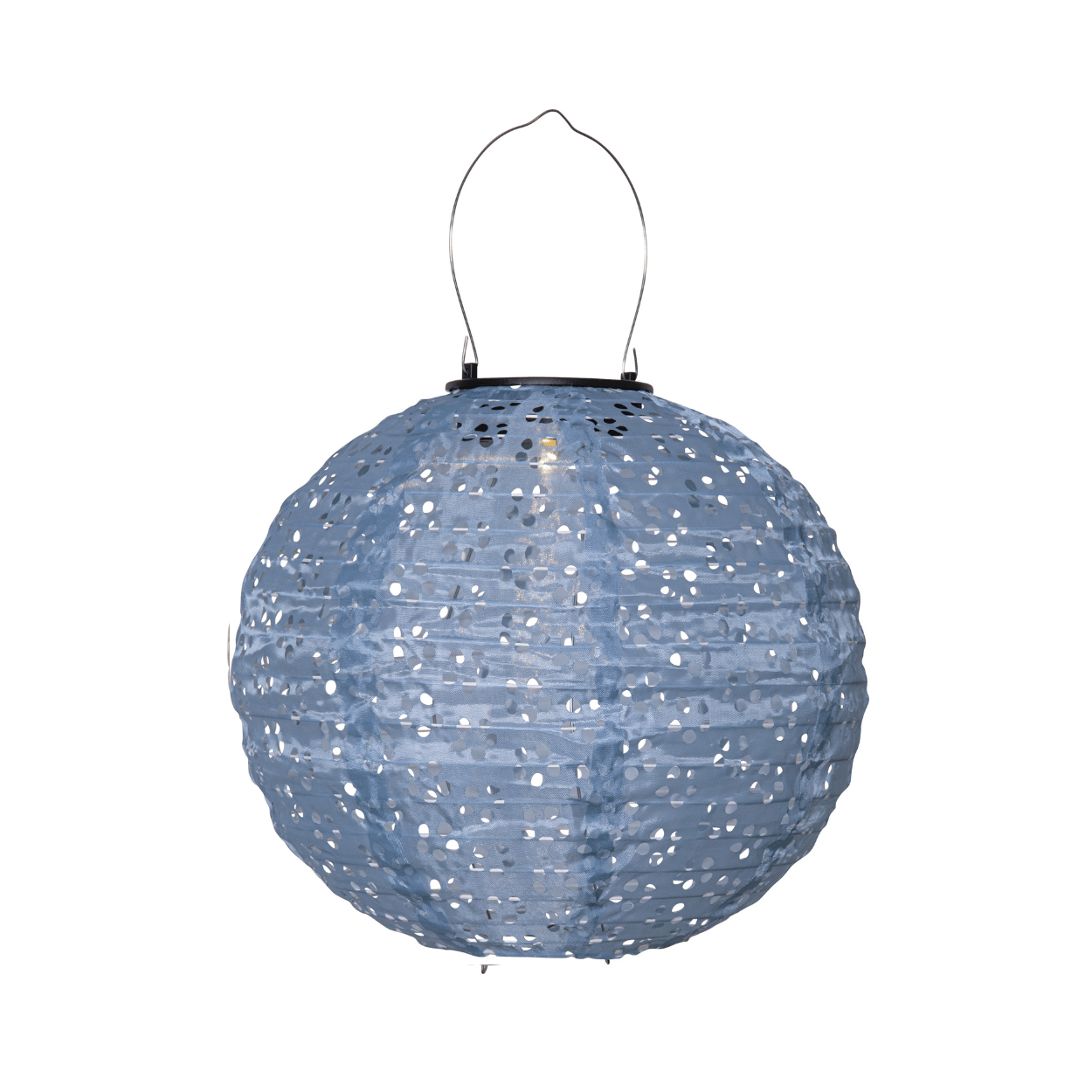 Solar Lampion – Rond Blauw – Festival – Solar Tuinverlichting – 25x25 cm