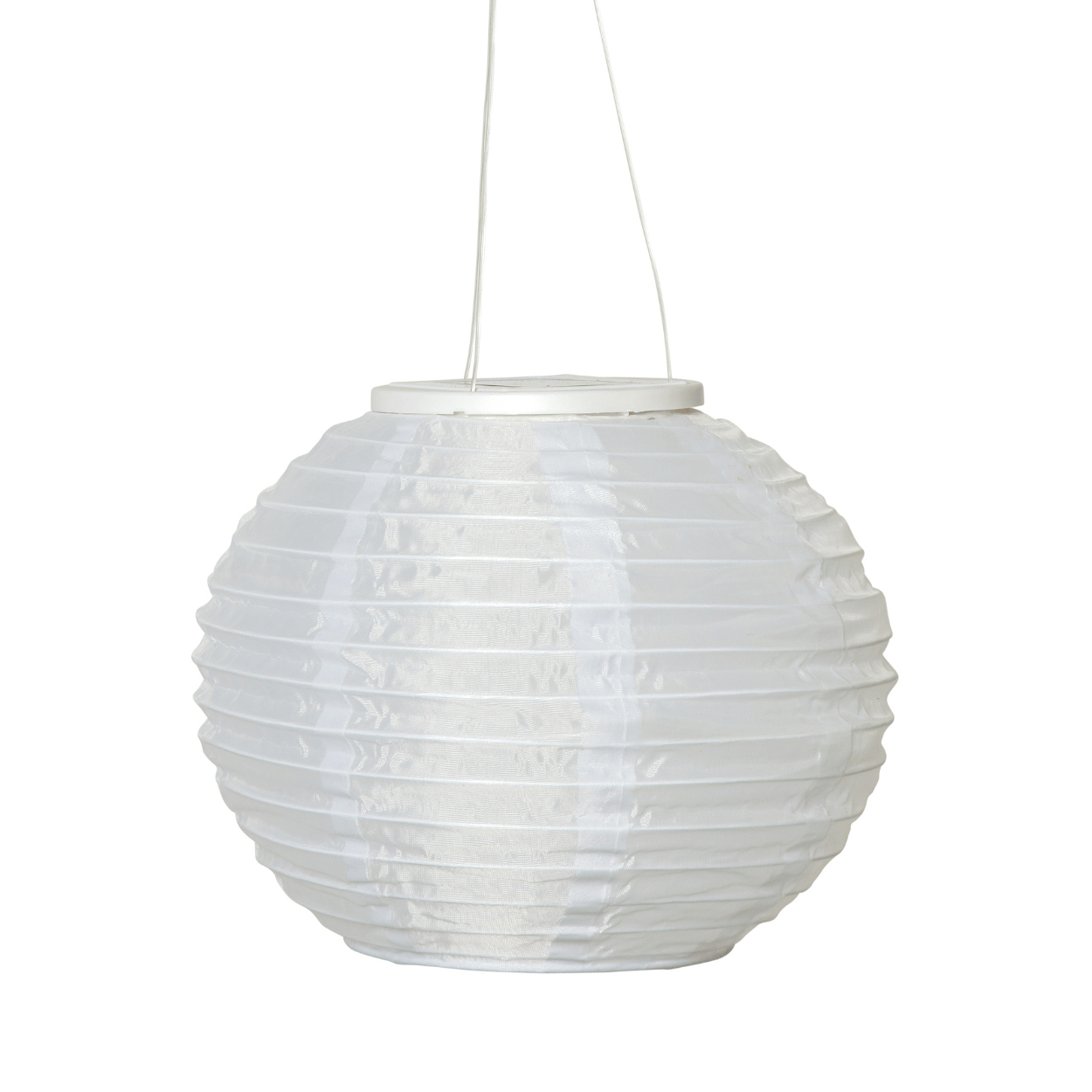 Solar Lampion – Rond Wit – Festival – Solar Tuinverlichting – 25x21 cm