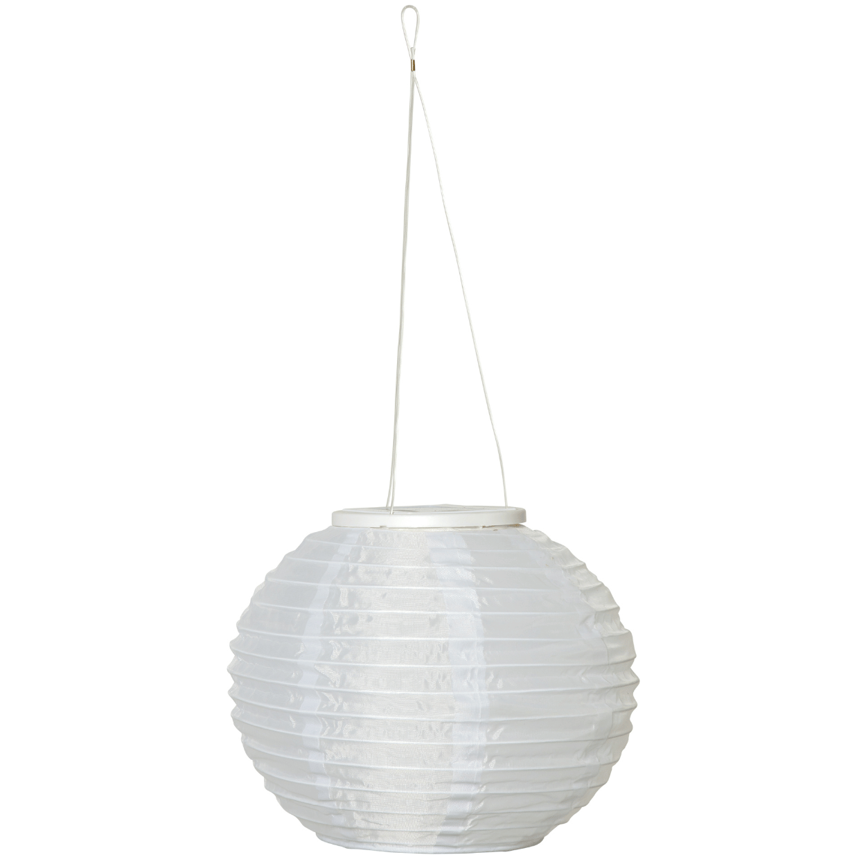 Solar Lampion – Rond Wit – Festival – Solar Tuinverlichting – 25x21 cm