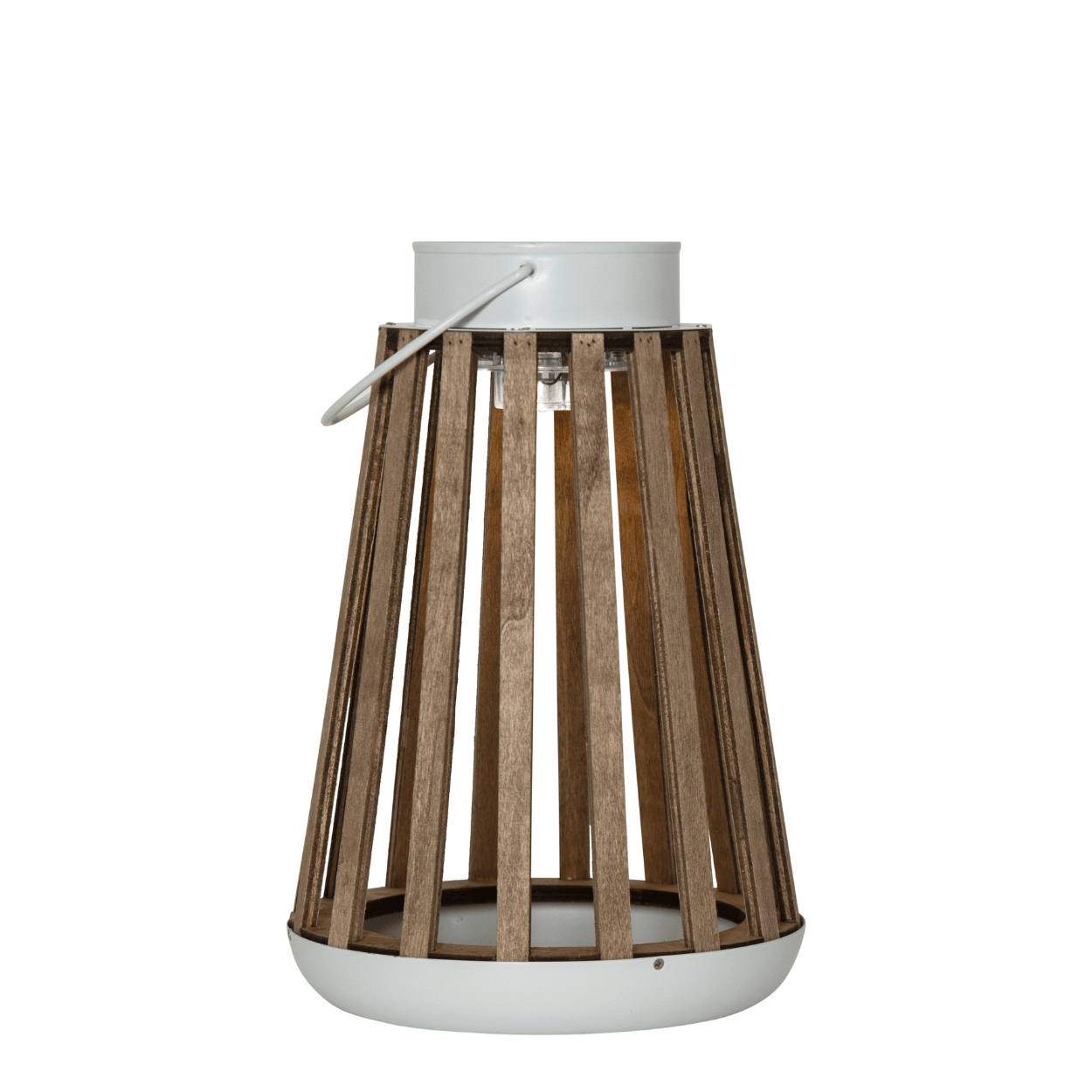 Solar Lantern Catania – White/Beige – 19x28 cm – Solar Garden Lighting