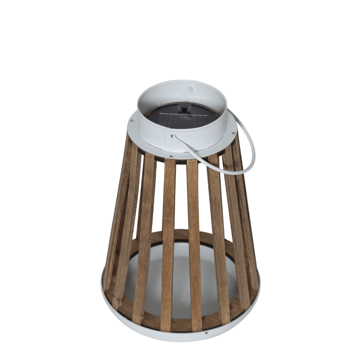 Solar Lantern Catania – White/Beige – 19x28 cm – Solar Garden Lighting