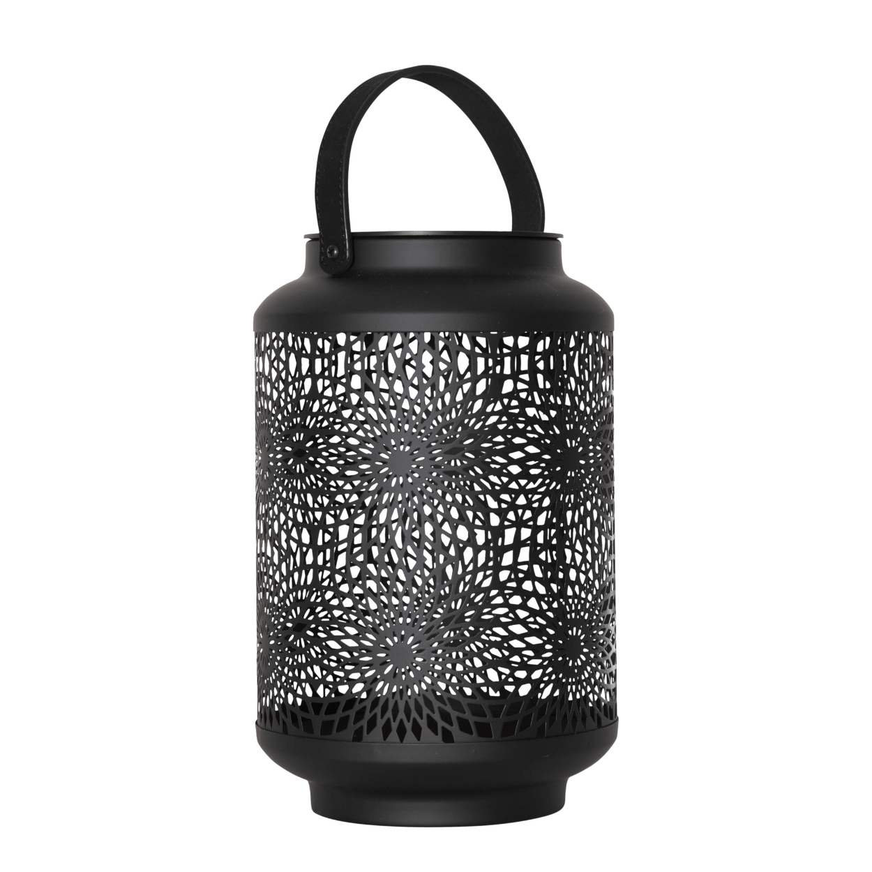 Solar Lantaarn Mandala – Zwart – 19x30 cm – Solar Tuinverlichting