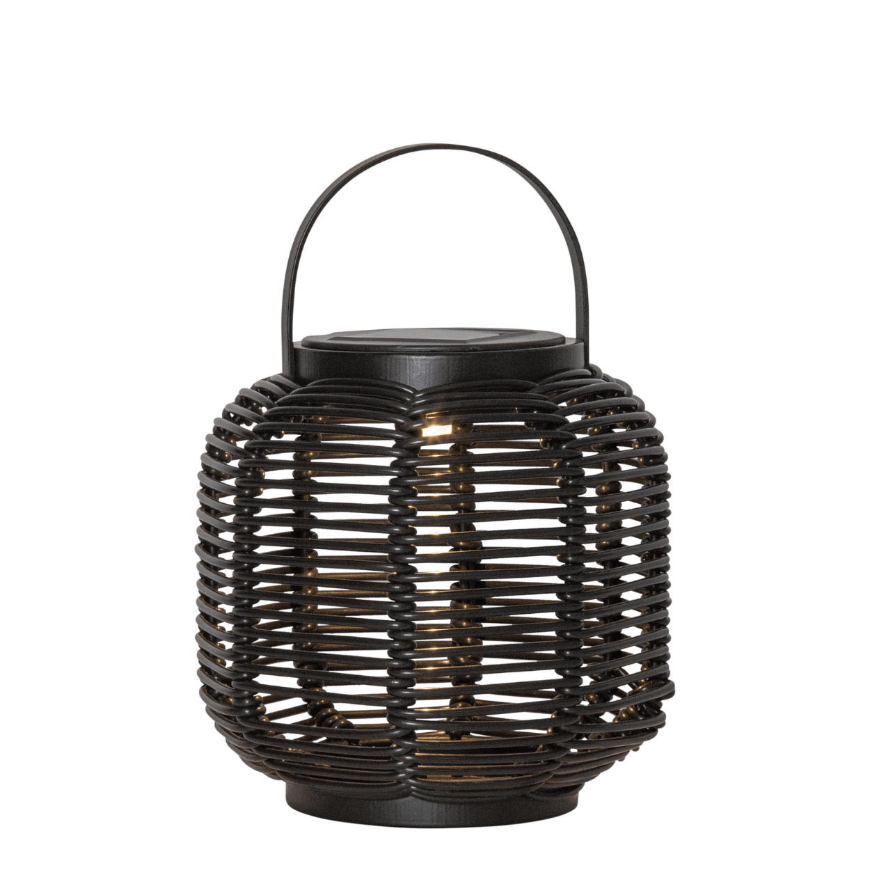 Solar Lantaarn Runda – Zwart – 15x15 cm – Solar Tuinverlichting