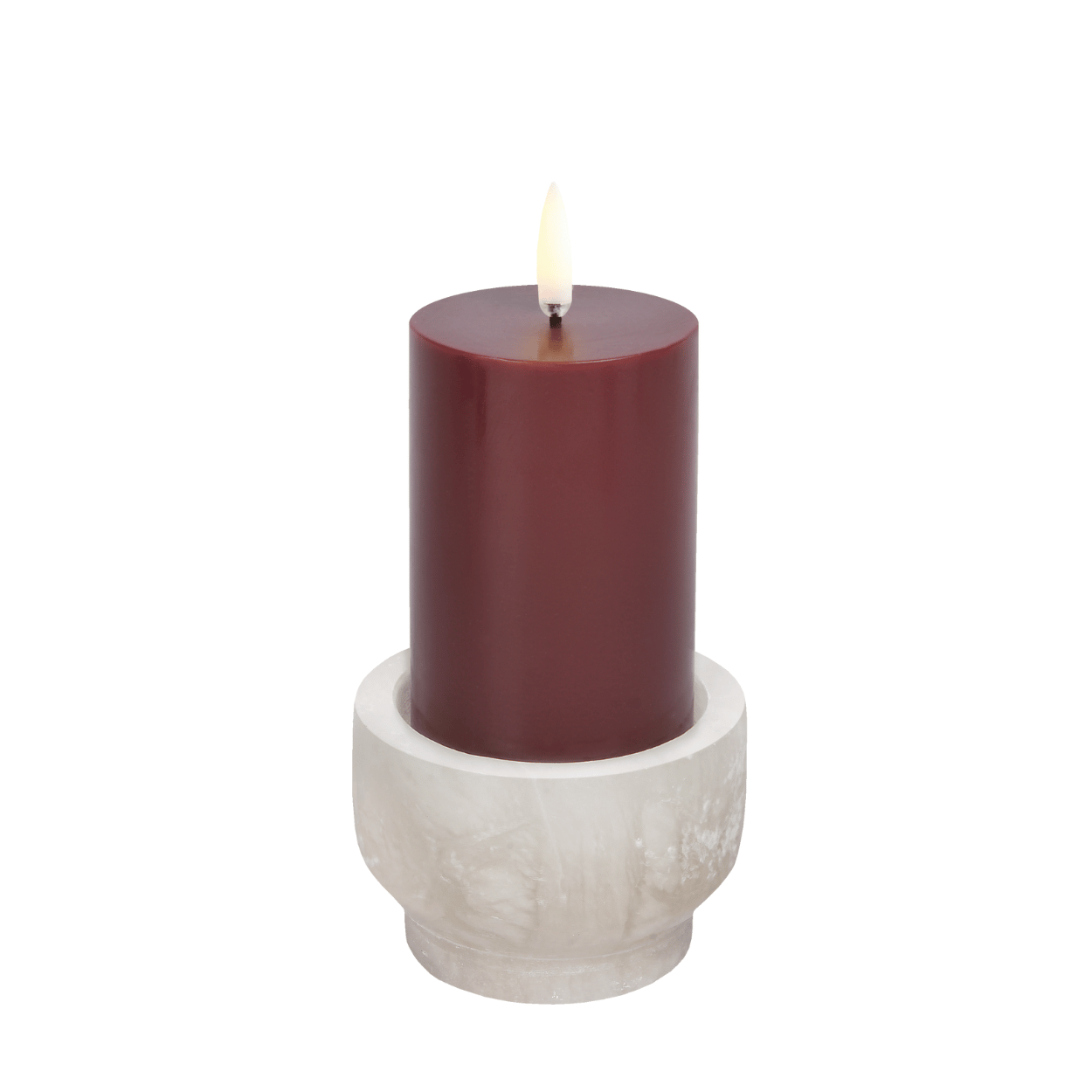 Uyuni Kaarshouder – Alabaster Wit – 8x5 cm