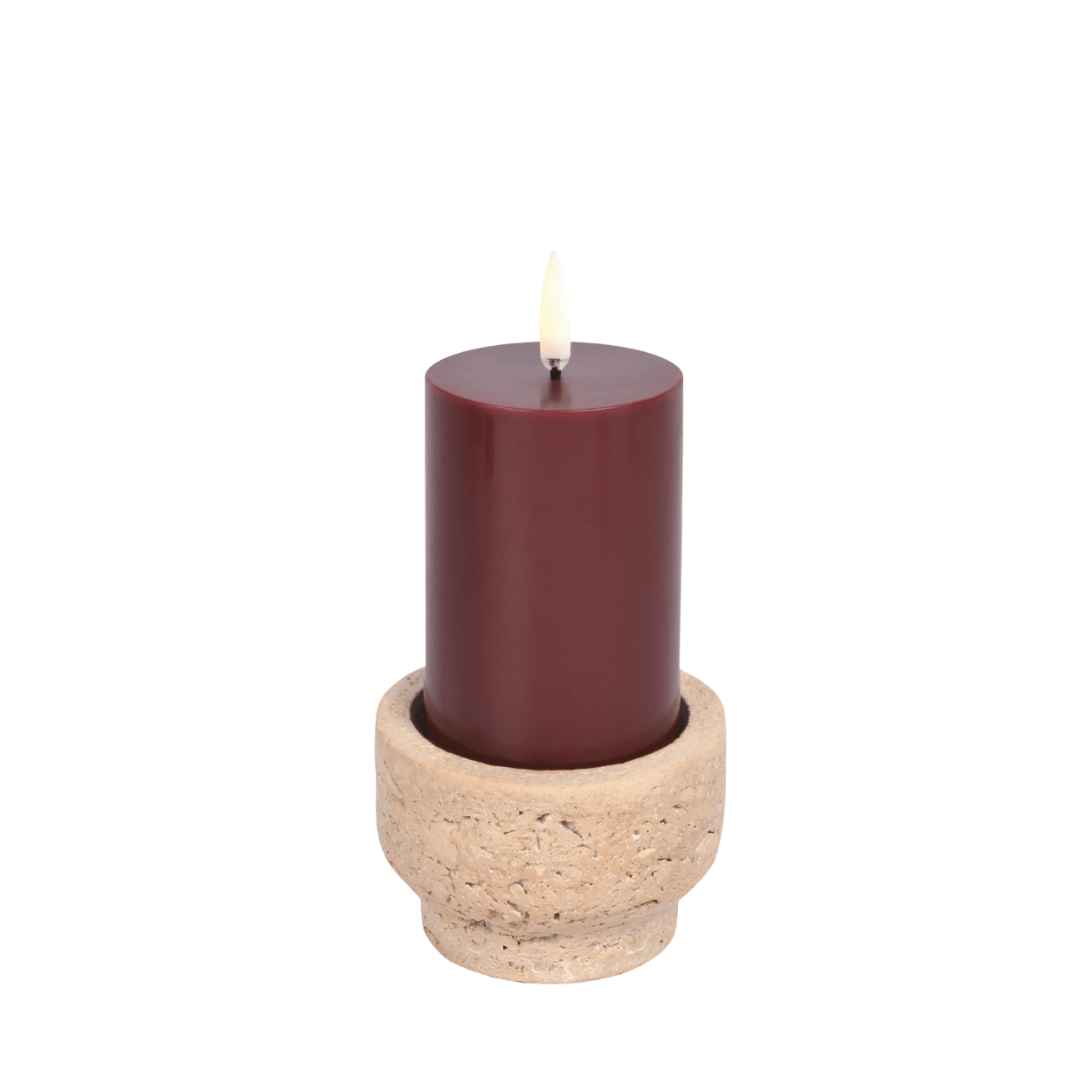 Uyuni Kaarshouder – Travertin Desert Beige – 8x5 cm