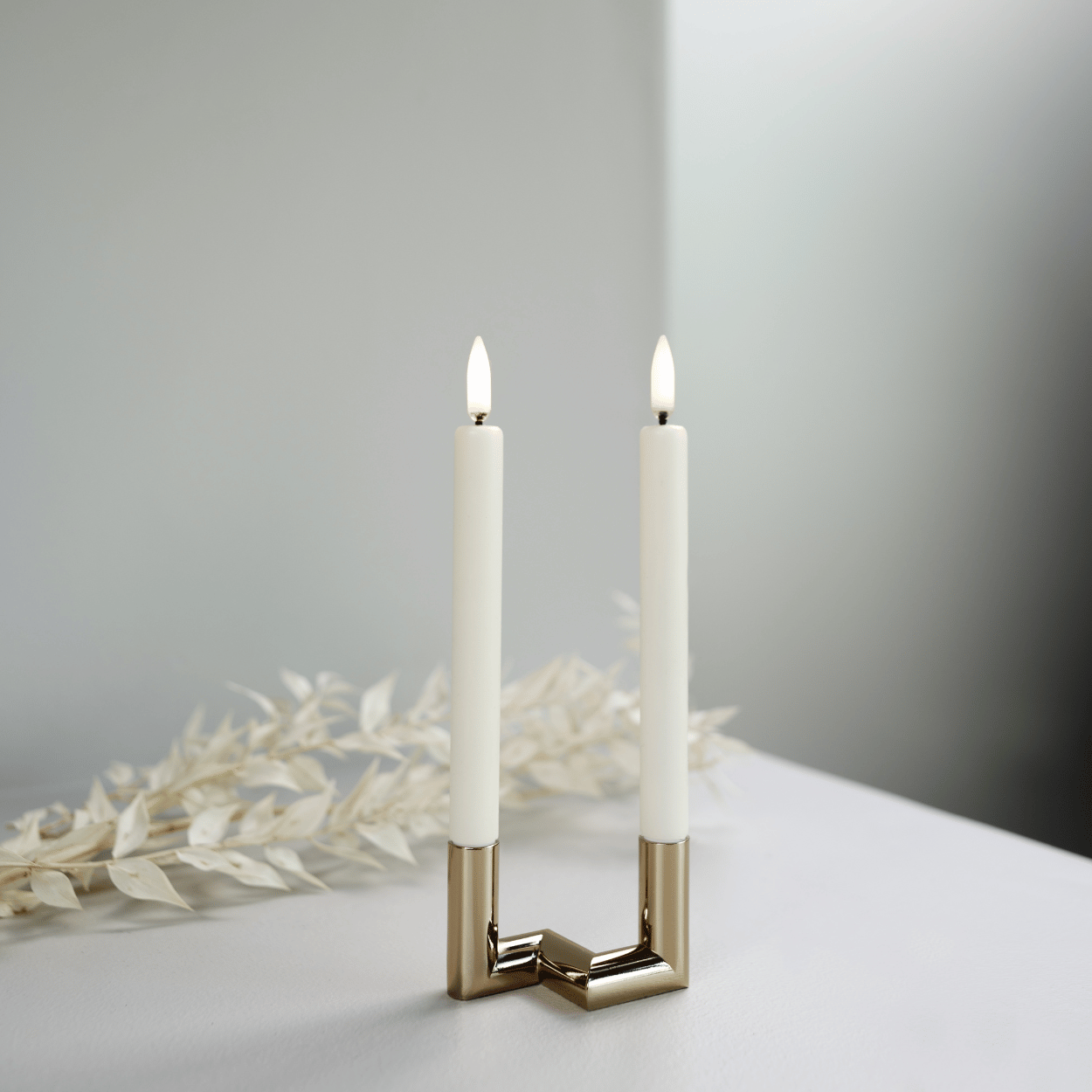 Uyuni LED mini dinerkaars – Nordic White – Glad – 2 stuks – 1,3x25 cm