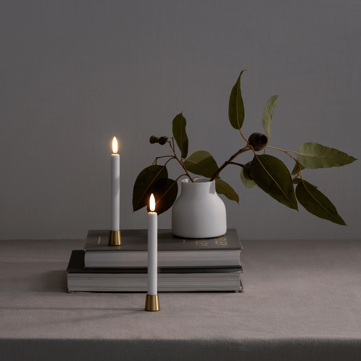 Uyuni LED mini dinerkaars – Nordic White – Glad – 2 stuks – 1,3x25 cm