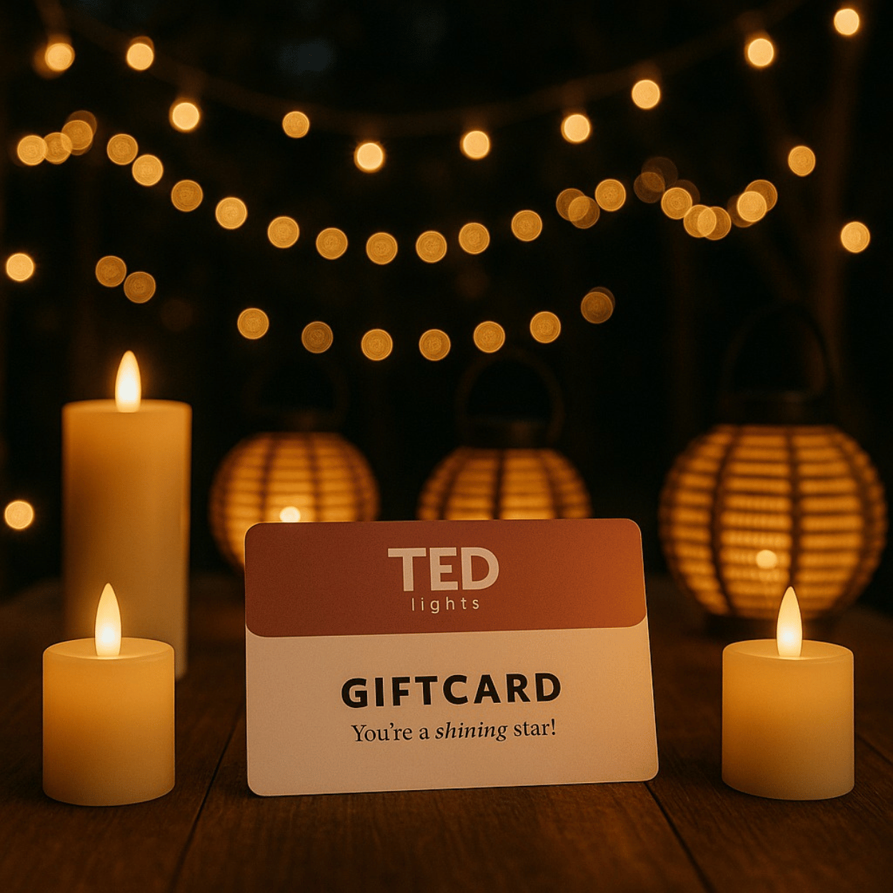 Digitaler Geschenkgutschein von TED Lights