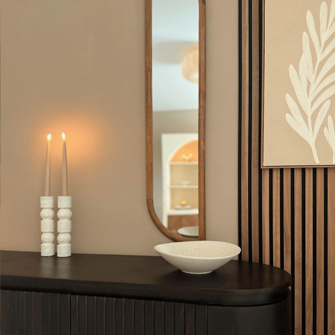 LED Dinner Candle Set, Beige, with Remote Control, 2 Pieces, 2.1x28.5 cm