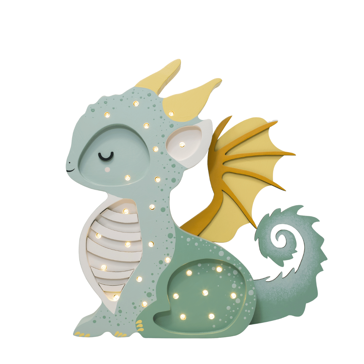 Little Lights Baby Dragon Lampe – Jägergrün