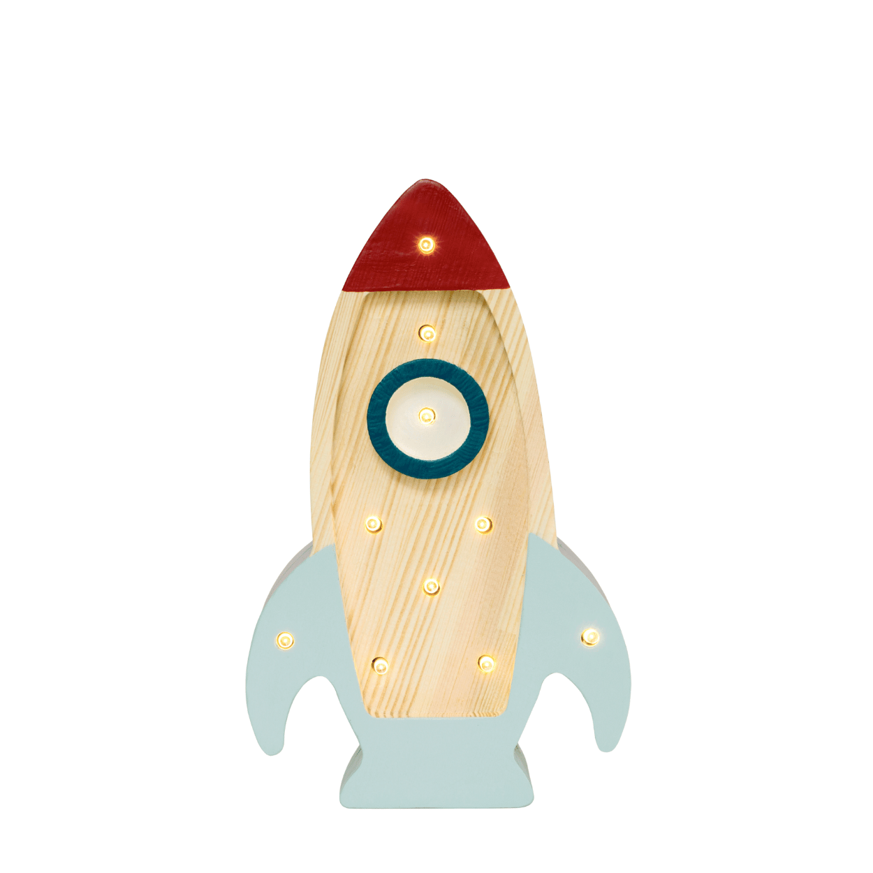Little Lights Raket Mini Lamp – Hout