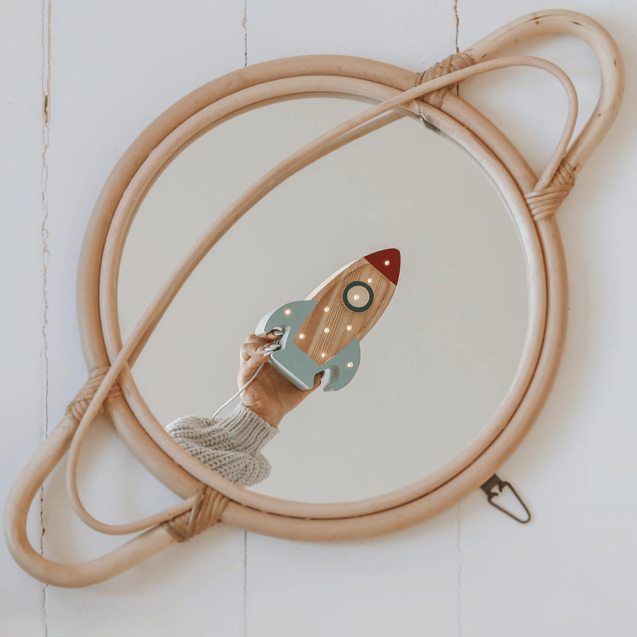 Little Lights Raket Mini Lamp – Hout