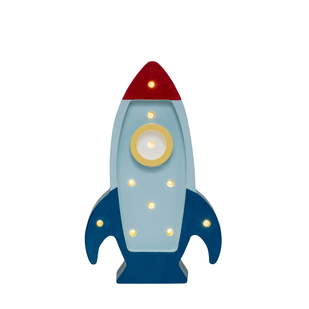 Little Lights Rocket Minilampe – Retro Blau