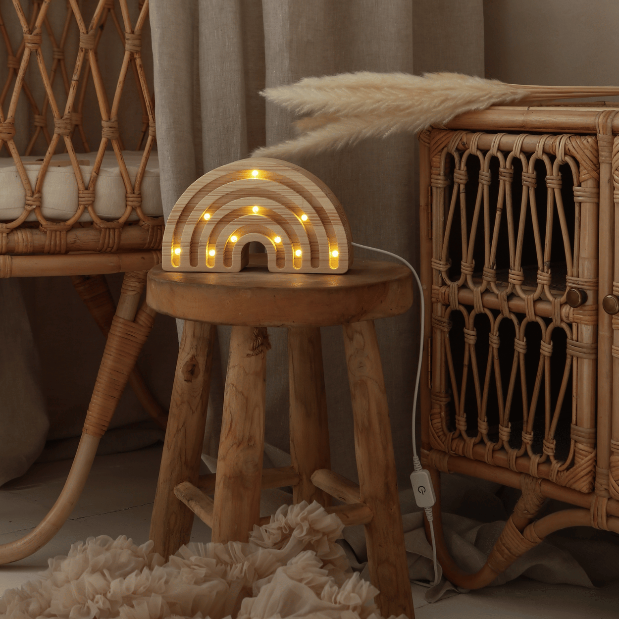 Little Lights Regenbogen Minilampe – Holz