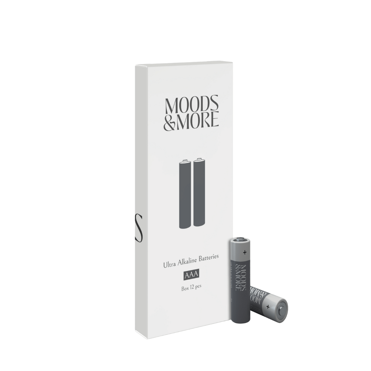 Moods &amp; More AAA Batteries 1.5V 1000mAh – Pack of 12