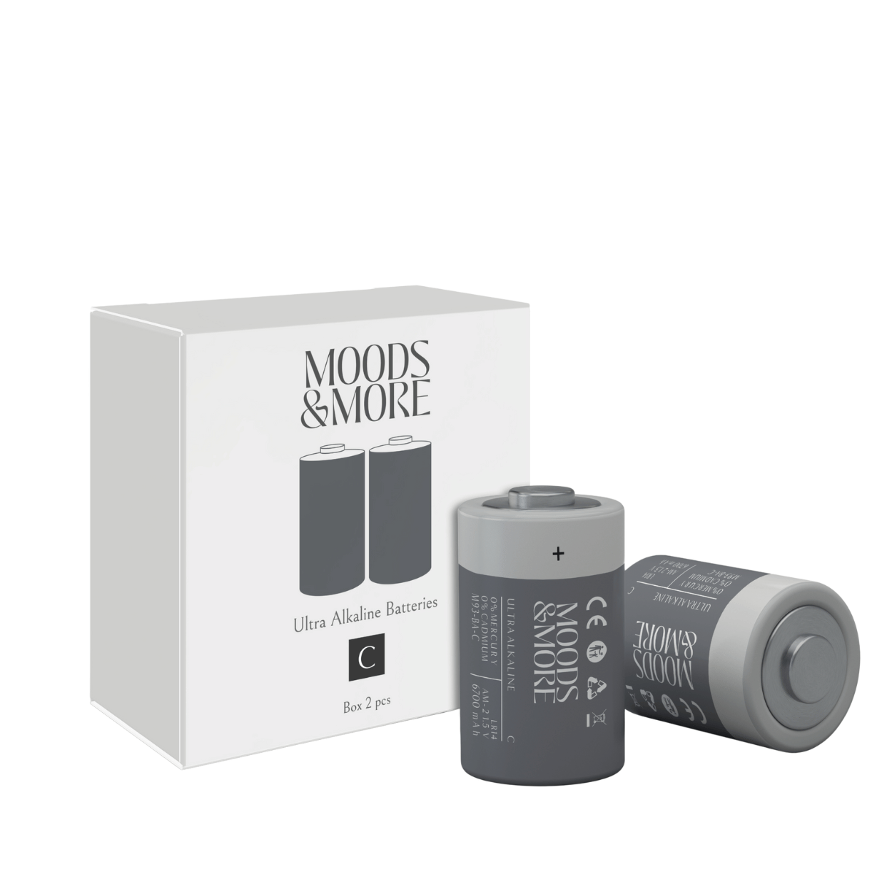 Moods &amp; More C Batteries 1.5V 6700mAh – Pack of 2