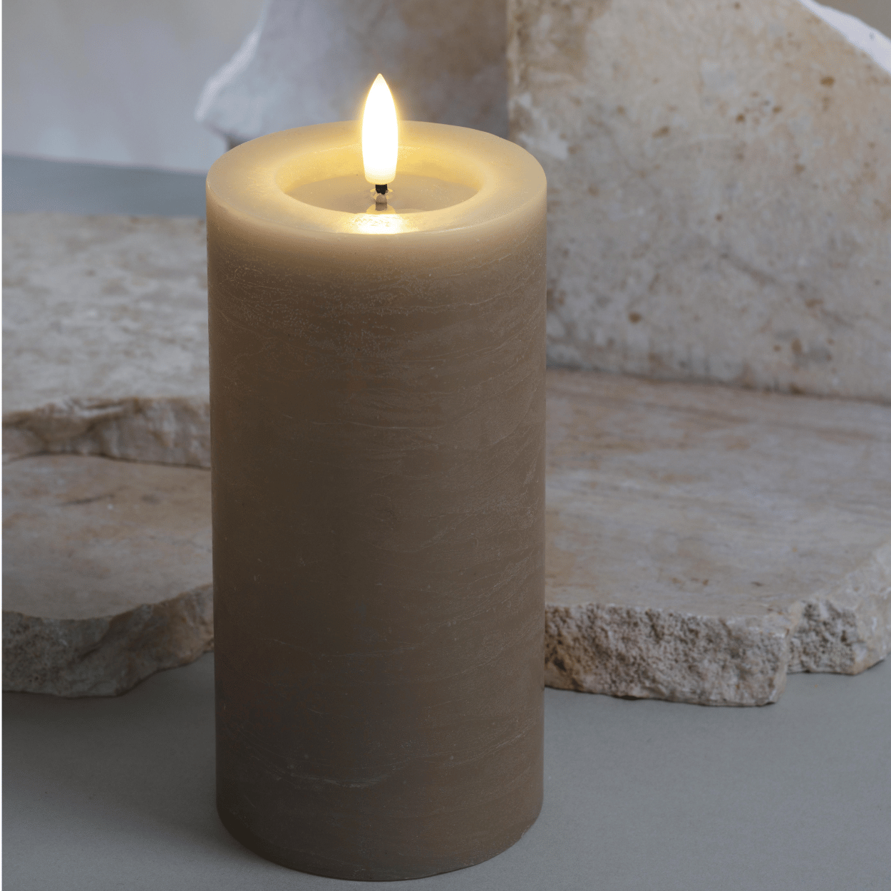 Moods & More LED stompkaars Rock Smeltbad-effect Sand – 7,4x15 cm