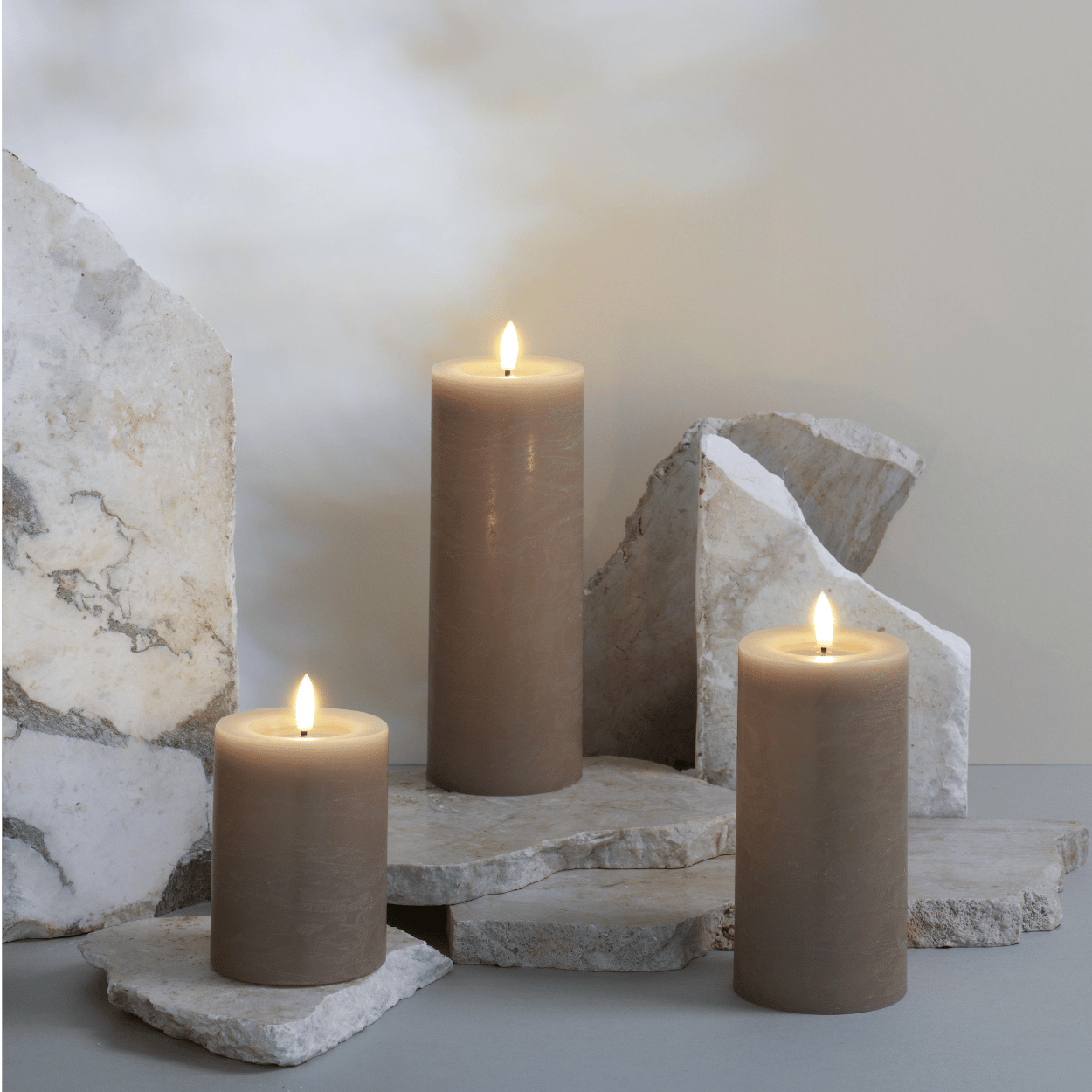 Moods & More LED stompkaars Rock Smeltbad-effect Sand – 7,4x15 cm