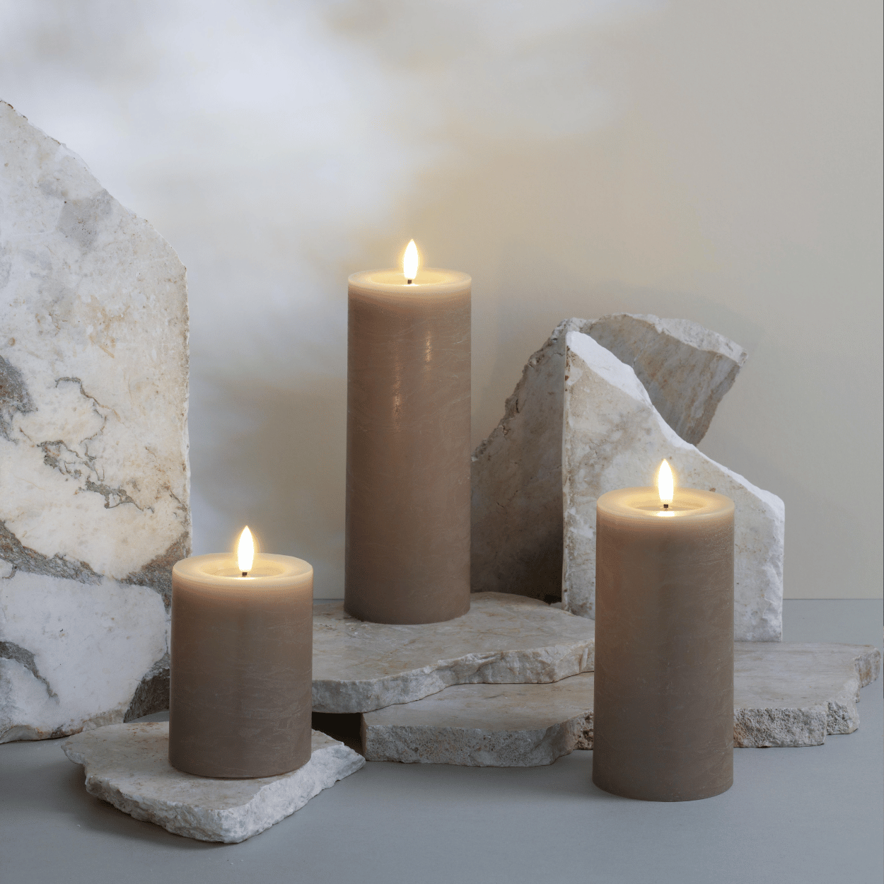 Moods & More LED stompkaars Rock Smeltbad-effect Sand – 7,4x20 cm