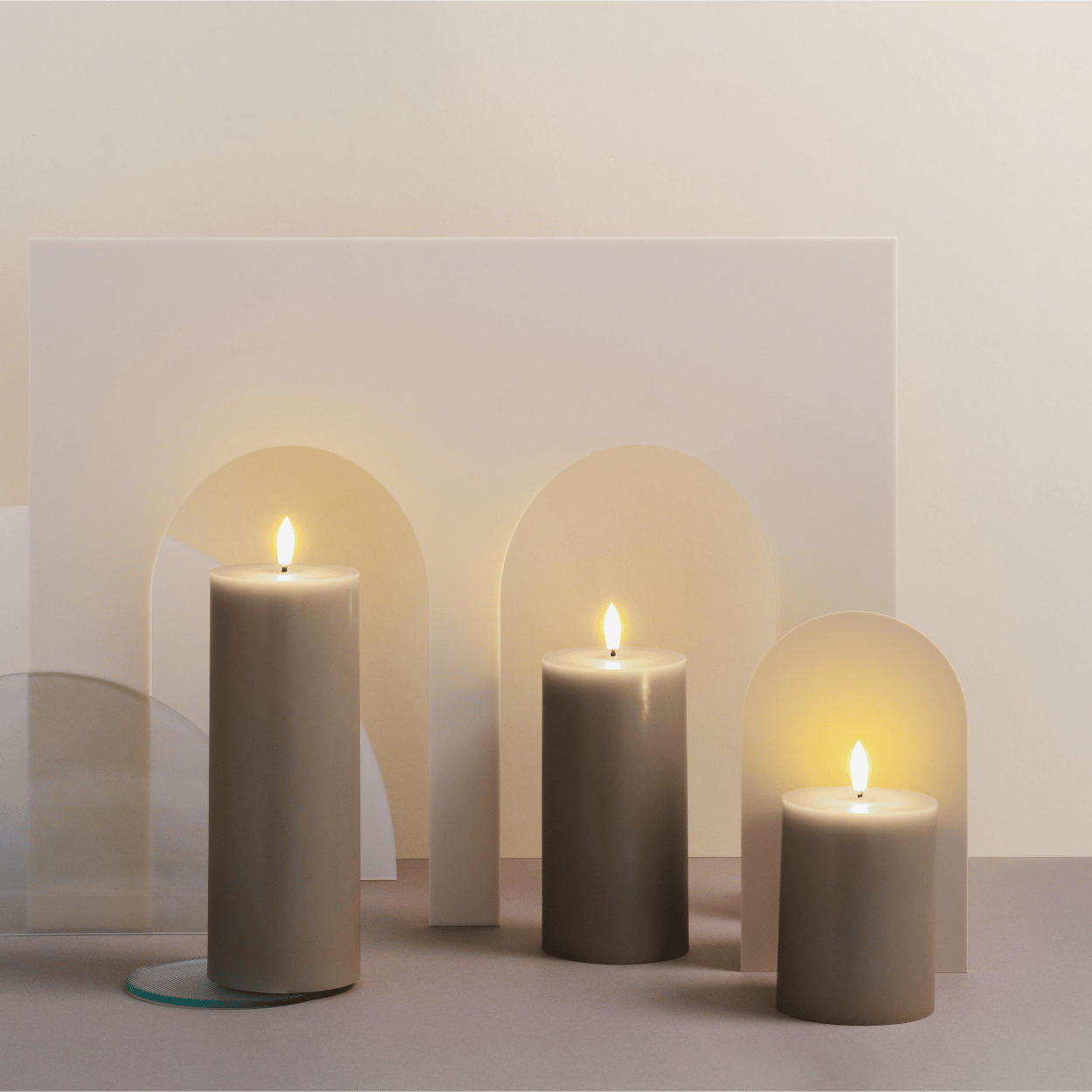 Moods & More LED stompkaars Silk Sand – 7,4x10 cm