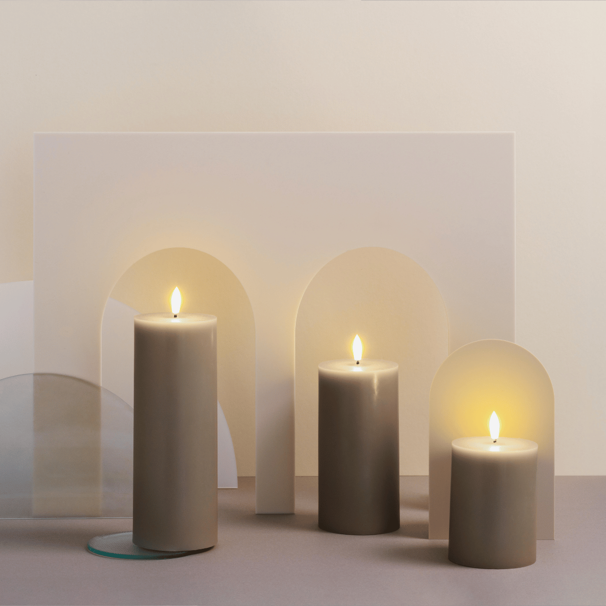Moods & More LED stompkaars Silk Sand – 7,4x15 cm
