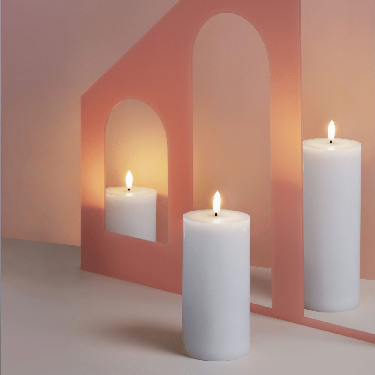 Moods & More LED stompkaars Silk Wit – 7,4x10 cm