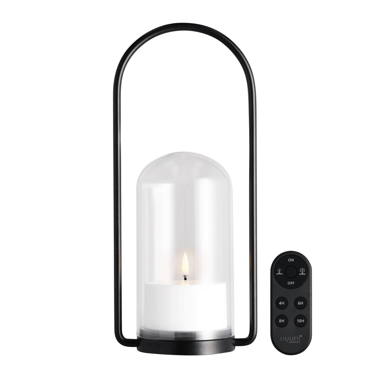 Lights4fun Lantaarn roestvrij staal met TruGlow LED-kaars met afstandsbediening en timer binnen 28,5 cm Lights4fun Lantaarn roestvrij staal met TruGlow LED-kaars met afstandsbediening en timer binnen 28,5 cm