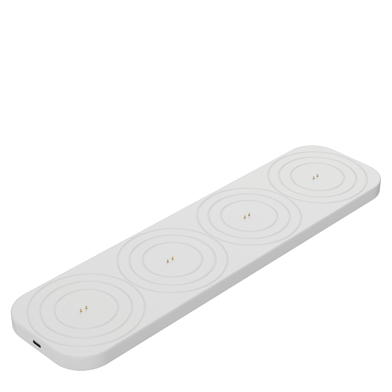 Uyuni LED Oplaadstation Medium, USB-C, Wit, 34,5x9 cm