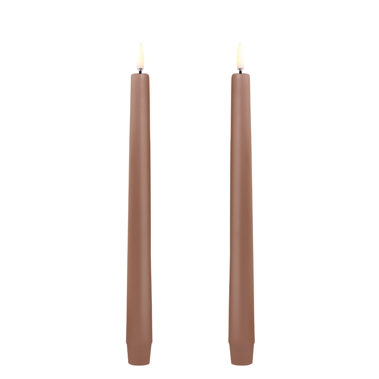 Uyuni LED dinerkaars – Karamel – Glad – 2 stuks – 2,3x25 cm