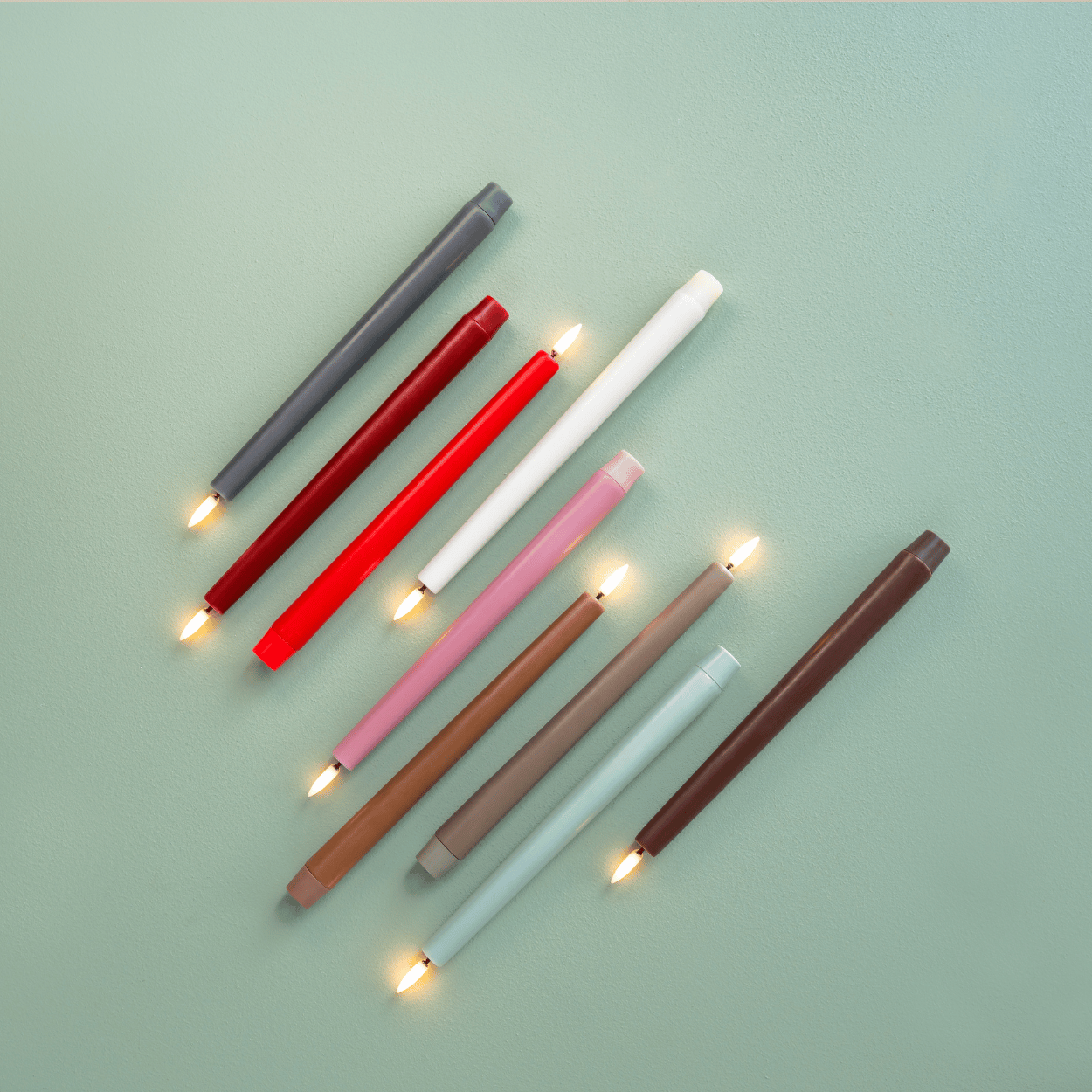 Uyuni LED dinerkaars – Karamel – Glad – 2 stuks – 2,3x25 cm