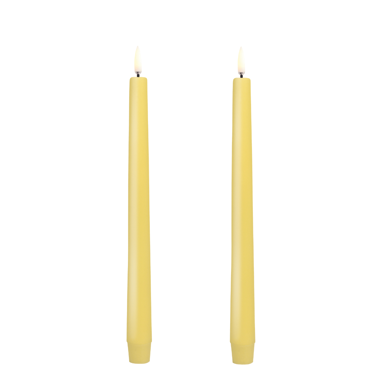 Uyuni LED dinerkaars, Wheat Yellow, Glad, 2 stuks, 2,3x25 cm