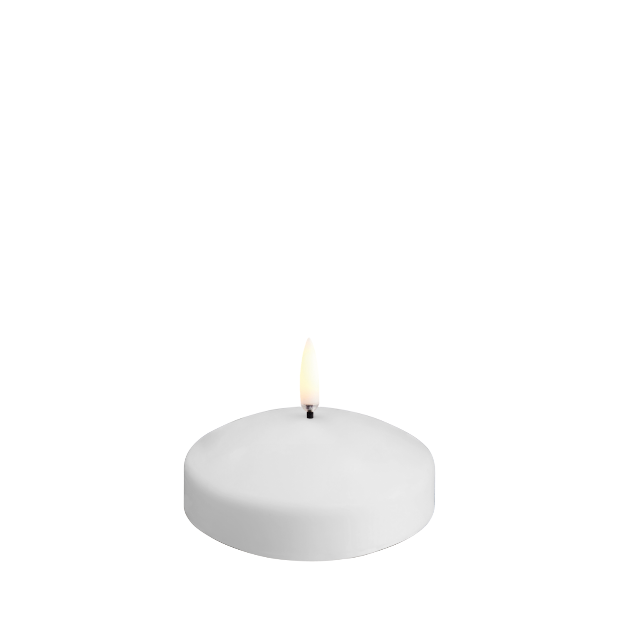 Uyuni LED floating candle – White – 9x4 cm