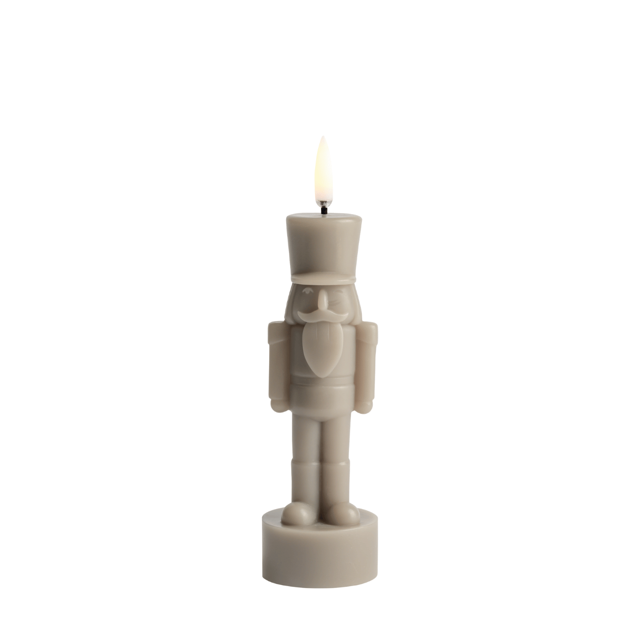 Uyuni LED kaars Nutcracker – Sandstone – Glad – 6x16,5 cm