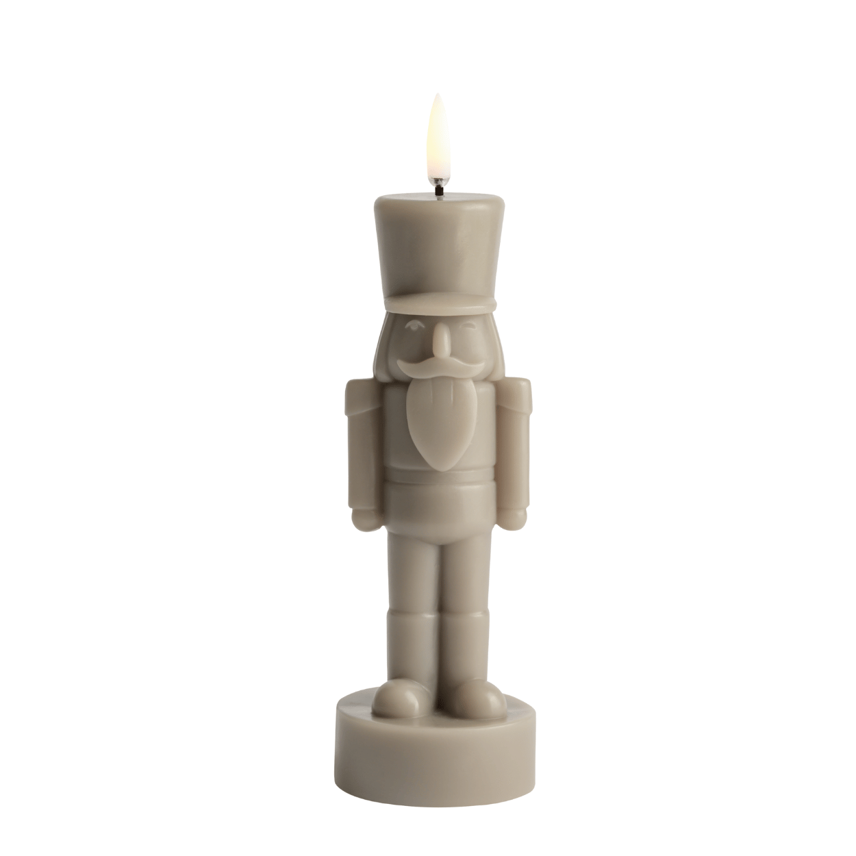 Uyuni LED kaars Nutcracker – Sandstone – Glad – 7x21 cm