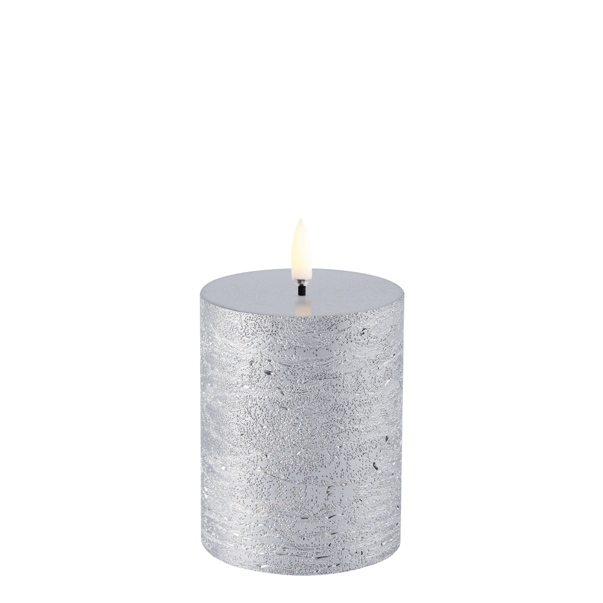 Led silver candles discount