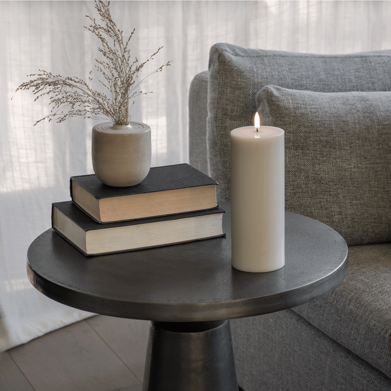 Uyuni LED stompkaars – Oyster Grey – Smooth – 7,8x20 cm